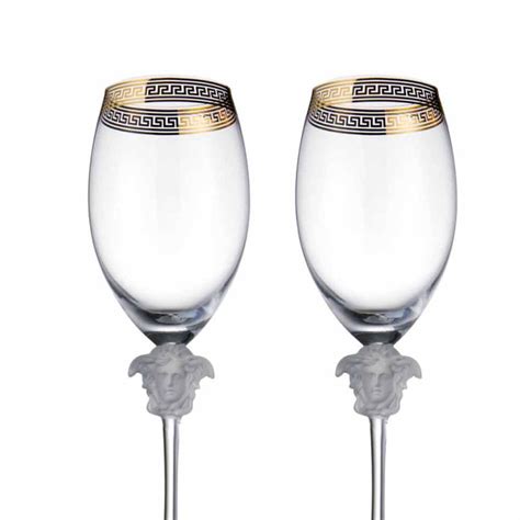 looks like versace wine glass|Versace medusa drinking glasses.